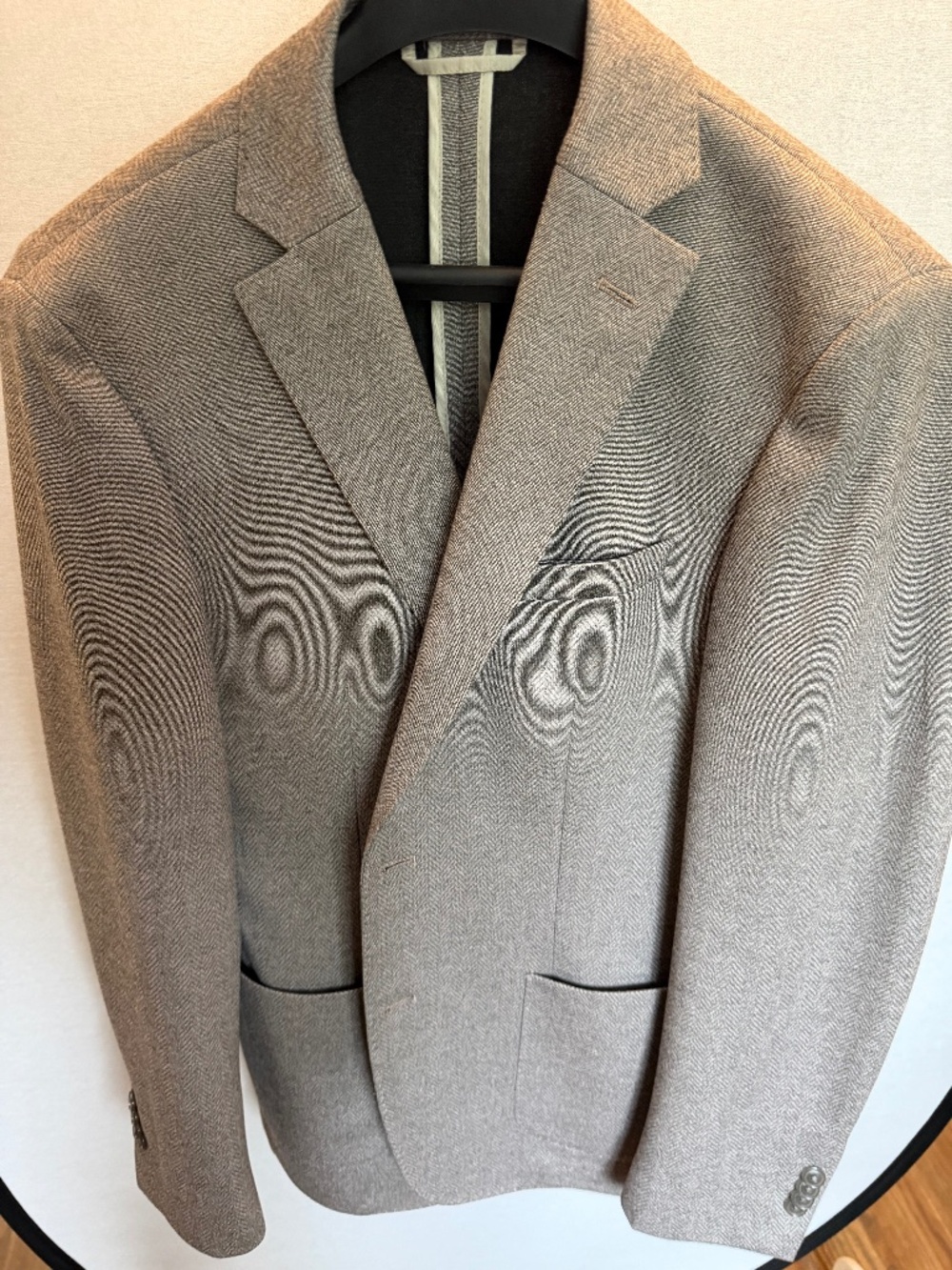 Bar III Men’s Slim Fit Herringbone Sport Coat Blazer Tan/Taupe 40R